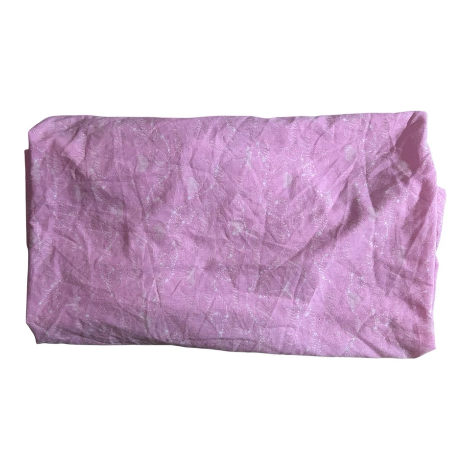 Простыня для кроватки на резинке Disney Aurora/Cinderella/Show белая/принцесса/Тиана розовая - Изображение 2 из 3