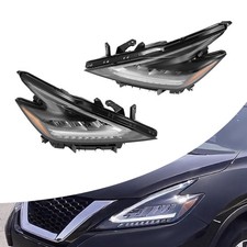 Front LED Headlights Assembly Left Right Side for 2019-2021 Nissan Murano 8 Pin