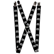 `Suspenders - 1.0`` - Sunglasses & Mustache Black/White` ACC NEW