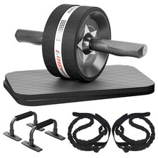 Abs Roller Wheel Kit, Exercise Wheel Core Strength Training Abdominal Roller ...