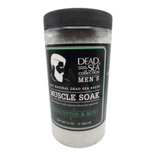 DEAD SEA COLLECTION MENS Muscle Epsom salt Soak 37 OZ Eucalyptus  Mint