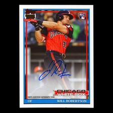 Will Robertson RC 2026 Topps '91 Topps Autographs Rookie White Sox