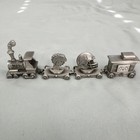 Miami Dolphins NFL Silver Tone Train Lapel Pin Set Helmet Locomotive Coach Car — photo 1