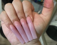 3XL square acrylic ombr  press on nails handmade custom