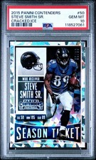 2015 Panini Contenders #50 Steve Smith Season Ticket #50 Cracked ICE 3/23 PSA 10