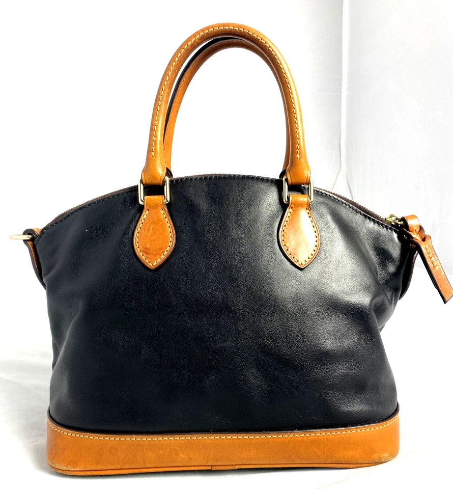 Bolso de Hombro Dooney & Bourke Cuero Negro Tostado Convertible Darci Cremallera Superior Foto 2 de 4