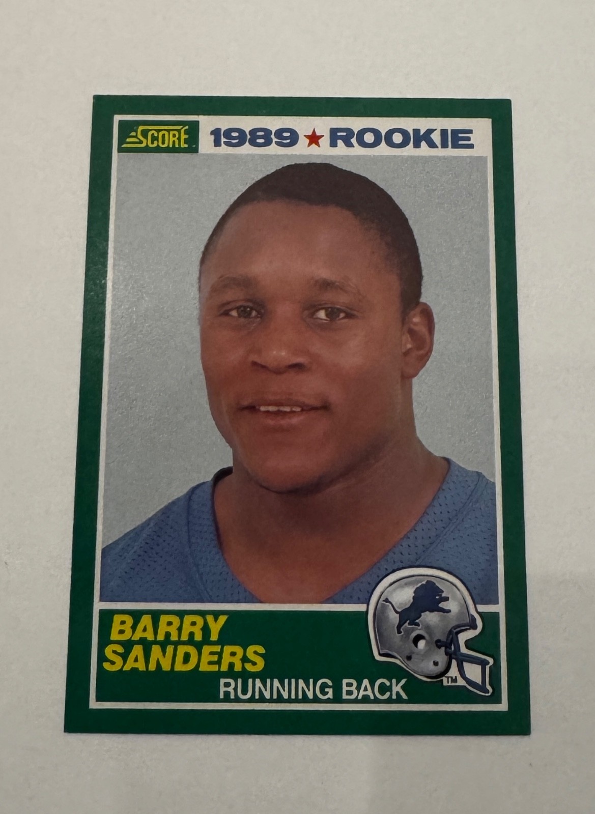 Barry Sanders 1989 Score ROOKIE CARD Detroit Lions