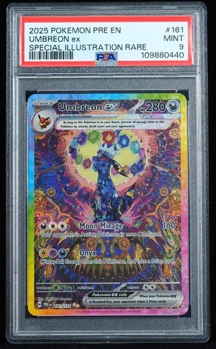 2025 Umbreon ex #161/131 PSA 9 Pokemon Card