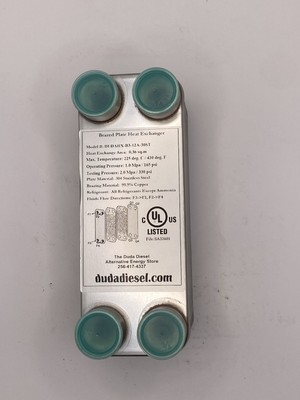 Duda Energy Brazed Plate Heat Exchanger B3-12-020-1.0  3/4  Female