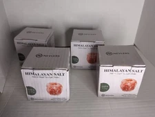 Nevlers Himalayan Salt Natural Shaped Tea Light Candle Holder Lot Of 4