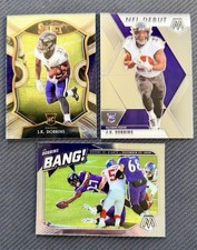 J.K. Dobbins Rookie Lot (3) 2020 Panini Select Concourse Level NFL Debut BANG
