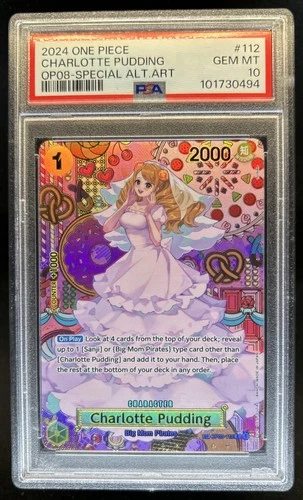 2024 One Piece Charlotte Pudding OP08 Special Alternate Art #OP03-112 PSA 10