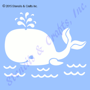 4 5 whale mini stencil stencils beach paint art craft template