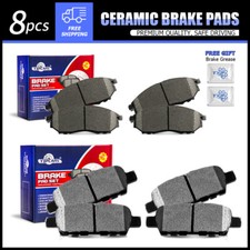 Front & Rear Ceramic Brake Pads for Infiniti EX35 FX35 G25 M35 QX70 Nissan 370Z