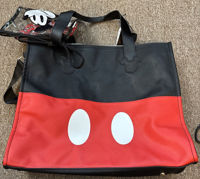 Brand New (3) Disney BioWorld Mickey Mouse 3 Piece Tote Set New With Tags.