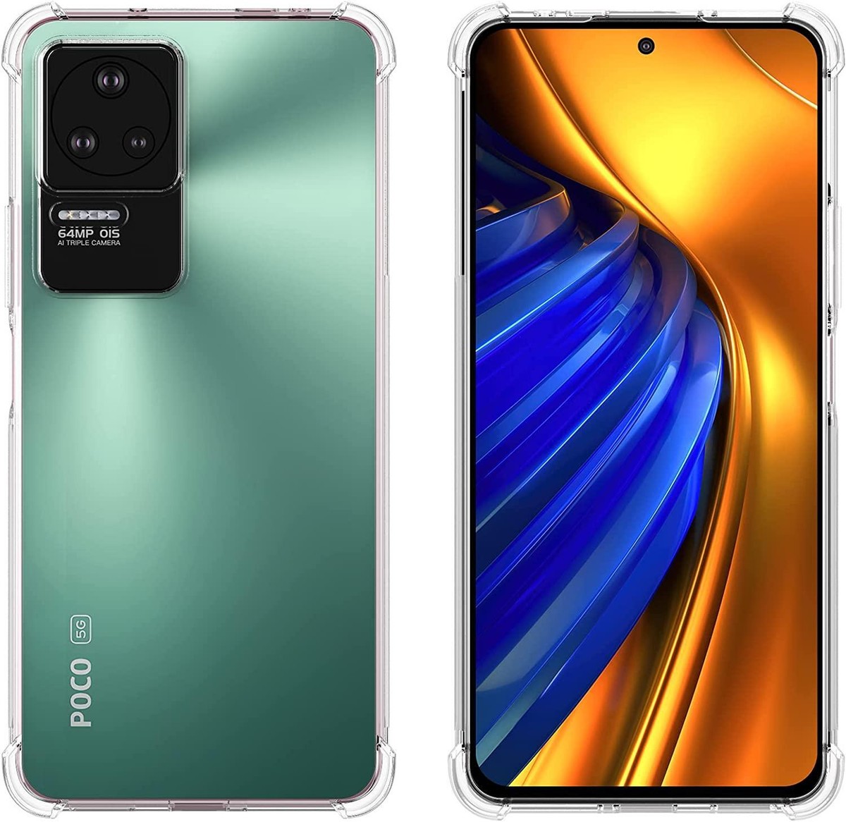 Verco Custodia Trasparente Per Xiaomi Poco F4 - TPU Sottile E Flessibile - 3