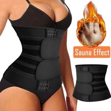 Women Men Fajas Sweat Body Shaper Waist Trainer Cincher Corset Belt Shapewear US