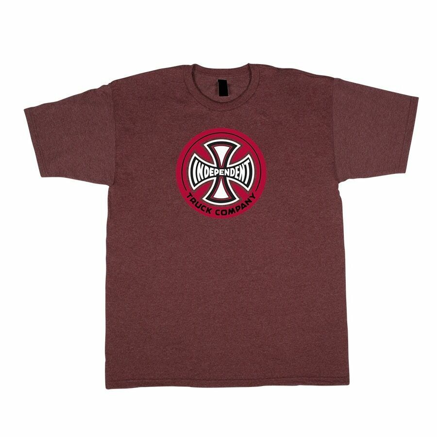 Independent Trucks 88 TC LOGO Skateboard T Shirt BURGUNDY