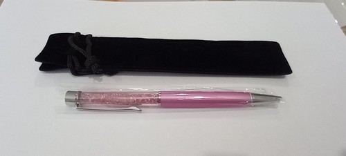 Stylo Gravé Pour Maîtresse - Cadeau Fin D'année Avec Pochette Velours - Rose, Noir Ou Argent