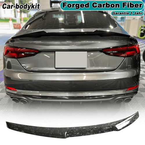 Forged Carbon Heckspoiler Kofferraum Spoiler Flügel für Audi A5 S5 F5A 2016-2020 - Bild 1 von 11