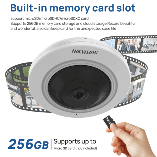 Hikvision Fisheye DS-2CD2955G0-ISU IP camera 5MP 180° HD IR Dome POE - Picture 10 of 24
