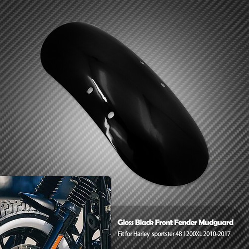 Cubierta guardabarros delantero negra apta para Harley Forty Eight 48 XL1200X 2010-22 - Imagen 3 de 11