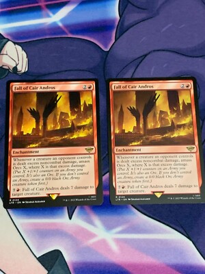 C2045 MAGIC MTG LORD OF RINGS LOTR FALL OF CAIR ANDROS 2X #0124 RARE NM