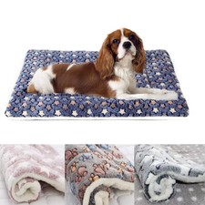 Warm Dog Mat Soft Flannel Sleeping Dog Pad Blanket Pet Cat Bed Cushion Washable