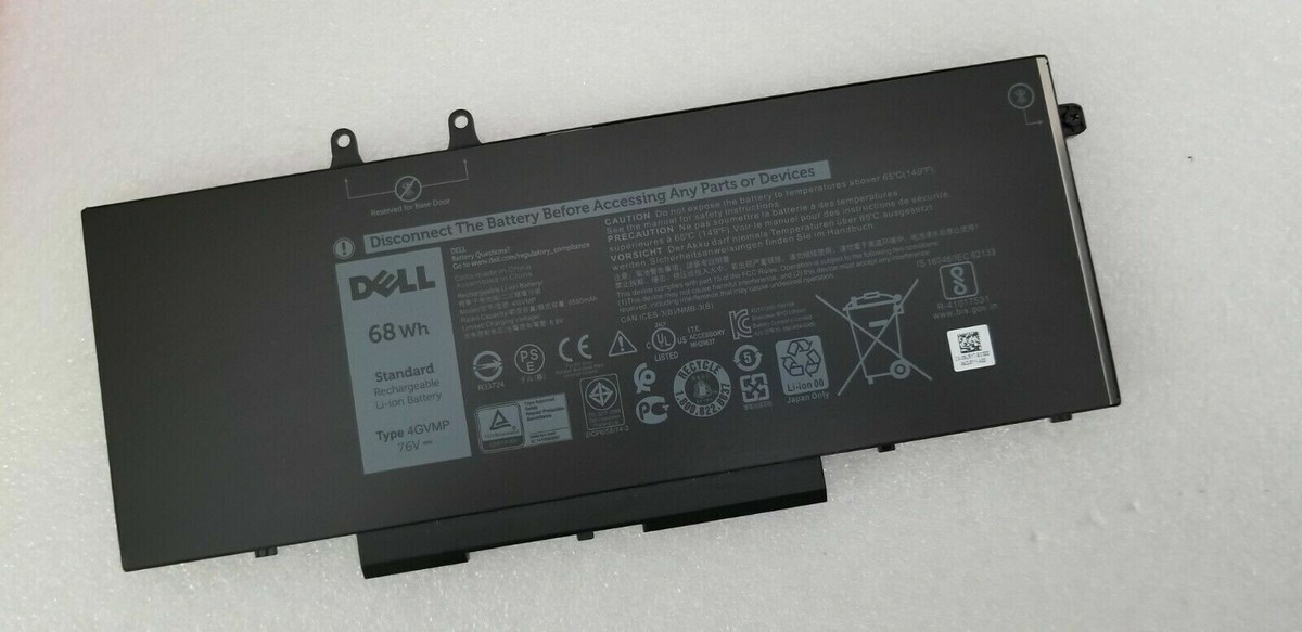 GENUINE DELL BATTERY 68WH 7.6V 9JRYT 4GVMP | eBay