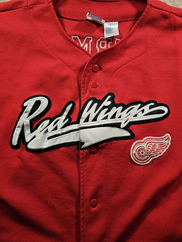 Camiseta estilo béisbol vintage Steve Yzerman #19 Detroit Red Wings NHL talla L Foto 4 de 4