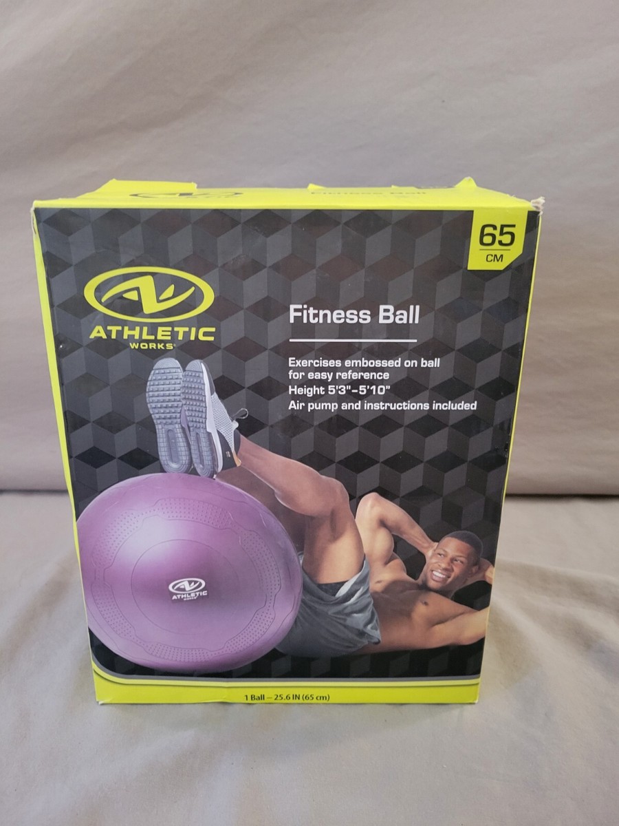 AbsBall Workout(中古品) ATHLETIC WORKS Fitness Ball (65cm) Unused. Opened Box | eBay