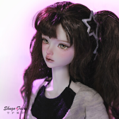 Full Set 1/4 Y2K BJD Doll Face Makeup Eyes Cool Girl Figures Toys w/ Outfits Wig