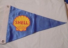 Shell Oil Company Boat Ship Tanker Tug Pennant Flag Burgee Logo Brand Ocean Sea