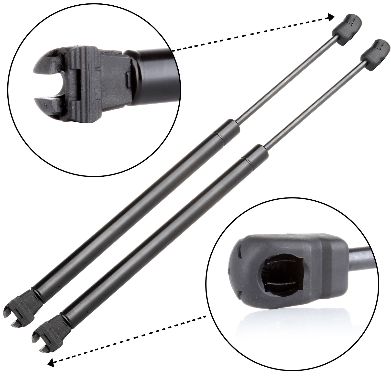 For 2005-2013 Nissan Pathfinder 2 Rear Window Glass Charged Lift Supports Struts