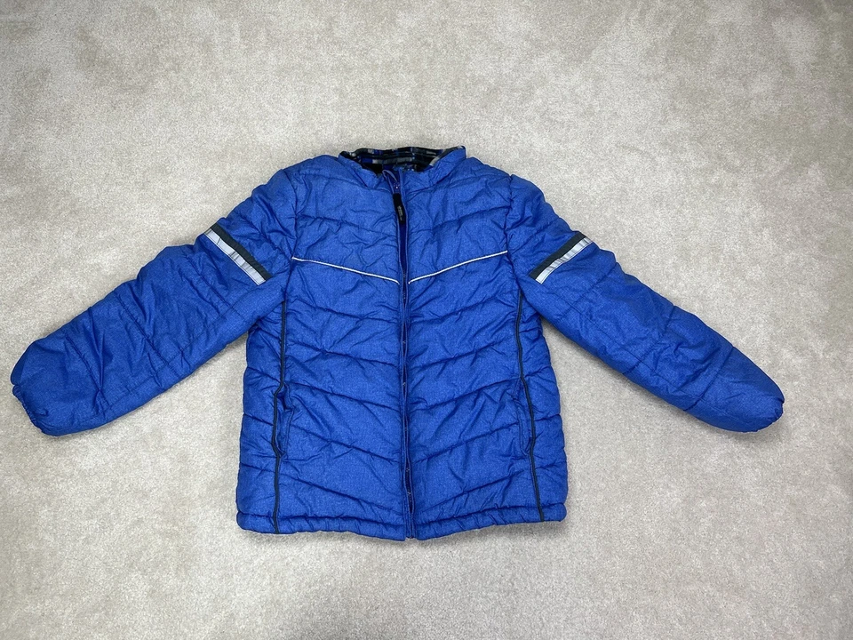 Chaqueta London Niebla Niños Grande Azul Invierno Abrigo Esquí Aislado Jóvenes Niños Foto 2 de 4