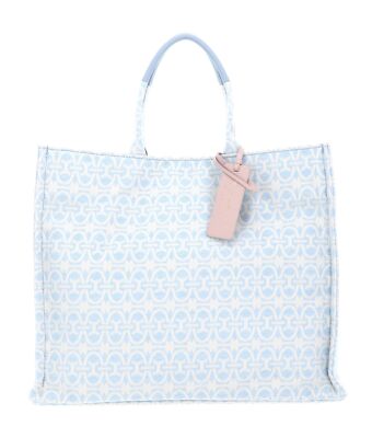 COCCINELLE Never Without Bag Jacquar Handbag Umhängetasche hellblau Neu