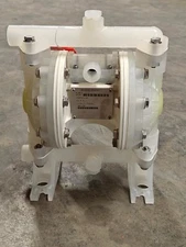 Versamatic 1/2" Air operated Diaphragm pump, Poly/Teflon, Flanged, PN#E5PP5F5T9C