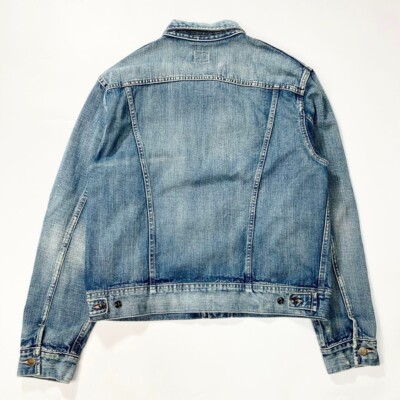 RRL RALPH LAUREN Men's Leeland Indigo Denim Trucker Jacket RRL RALPH LAUREN Men's Leeland Indigo Denim Trucker Jacket