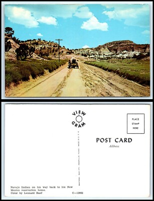 NEW MEXICO Postcard - Navajo Indian ON His Way Back To The Reservation S38