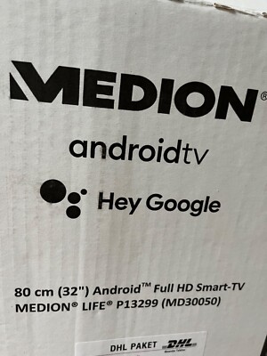 MEDION P13242 (MD 30042) Fernseher 80cm/32'' Zoll Smart-TV FHD Android TV HDR E