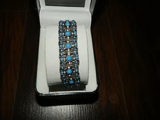 Blue Bracelet Blue Expandable Bracelet Turquoise Bracelet Black White New