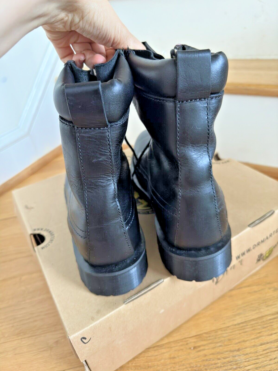 RARE Dr Martens Warner Paratrooper Boots Black US Women 10 RARE Dr Martens Warner Paratrooper Boots Black US Women 10