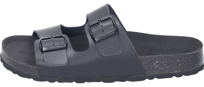 Dr. Brinkmann Herren Echtleder Pantolette schwarz