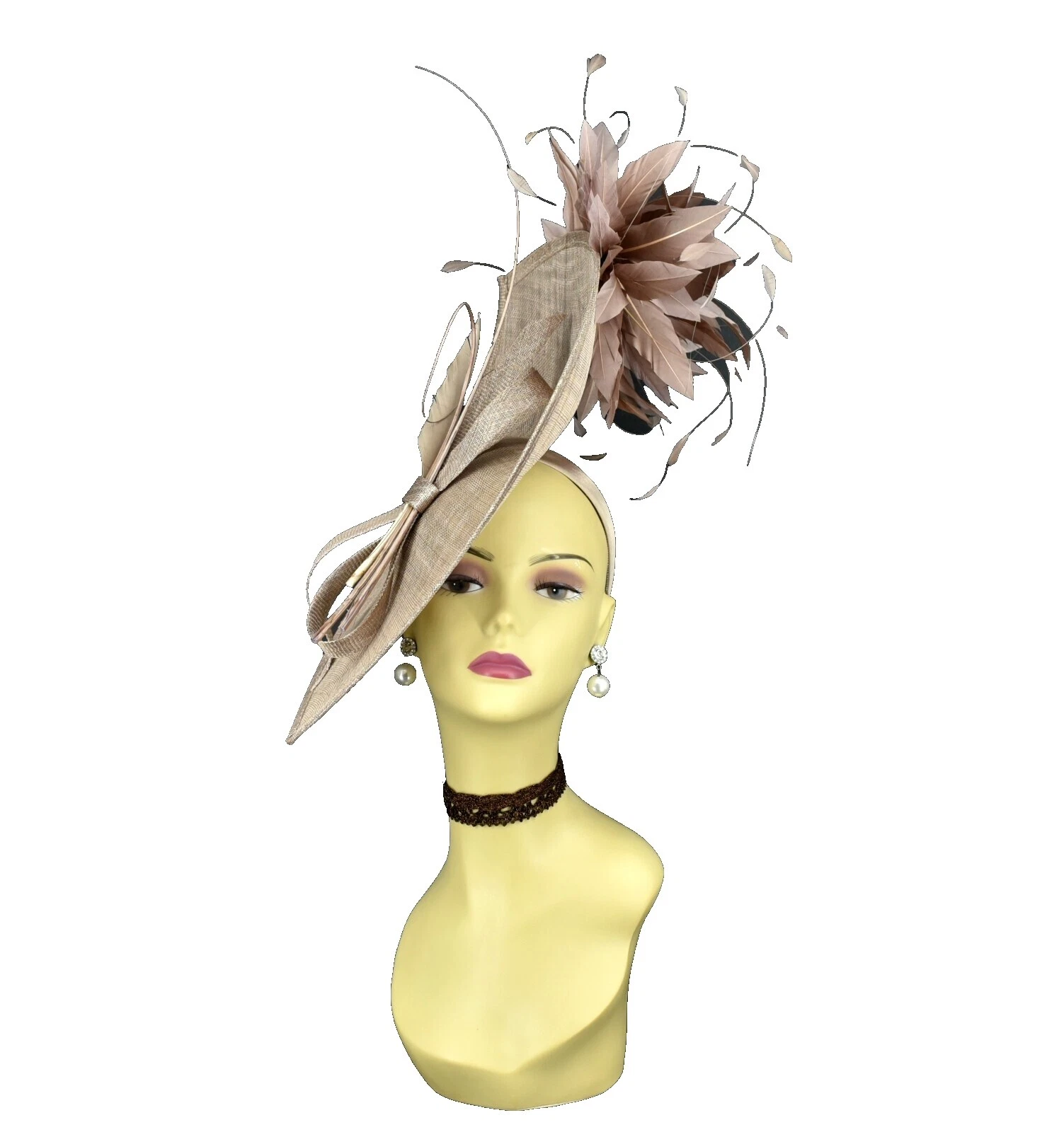 Brown tocados y tocados para Mujeres