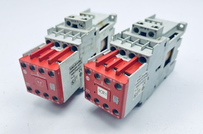 LOT OF 2 ALLEN BRADLEY 700S-CF440DJC SAFETY CONTROL RELAY  SER. A