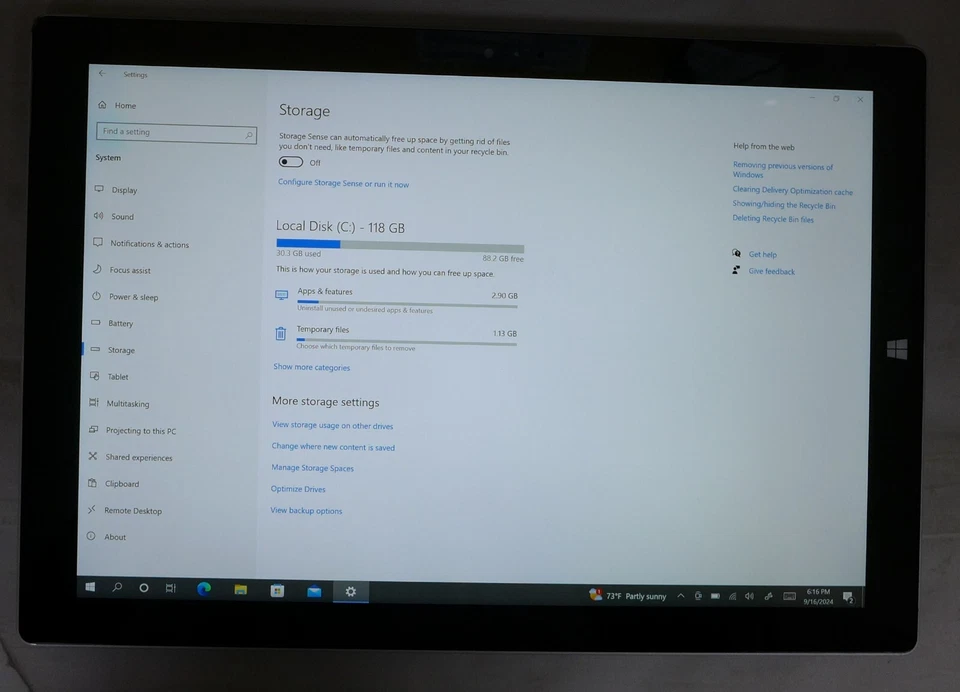 Microsoft Surface Pro 3, 4GB, 128GB, 12", Silver- Screen flickers sometimes - Image 3 of 4
