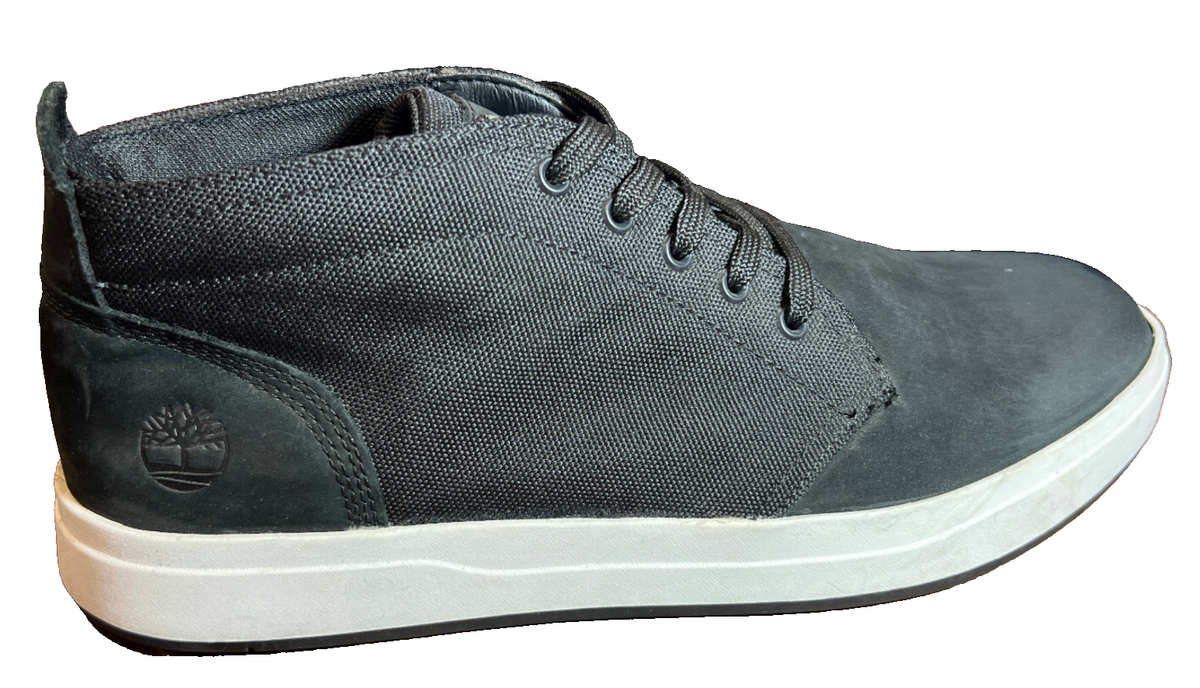 Timberland Davis Square Mens Size 13 Black Nubuck Chukka Shoes Used Timberland Davis Square Sneakers, Black | Sneakers | Men main image 2