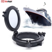 Boat 8" 10" Hatches Porthole Portlight Marine/Yacht/RV/Campers Windows - Black