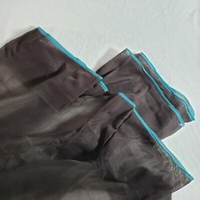 Hanes 415XL 11XL 3 Pair Stocking Barely Black Reinforced Sheer RHT VTG