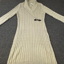 Calvin Klein Dress Womens XL Beige Cable Knit...